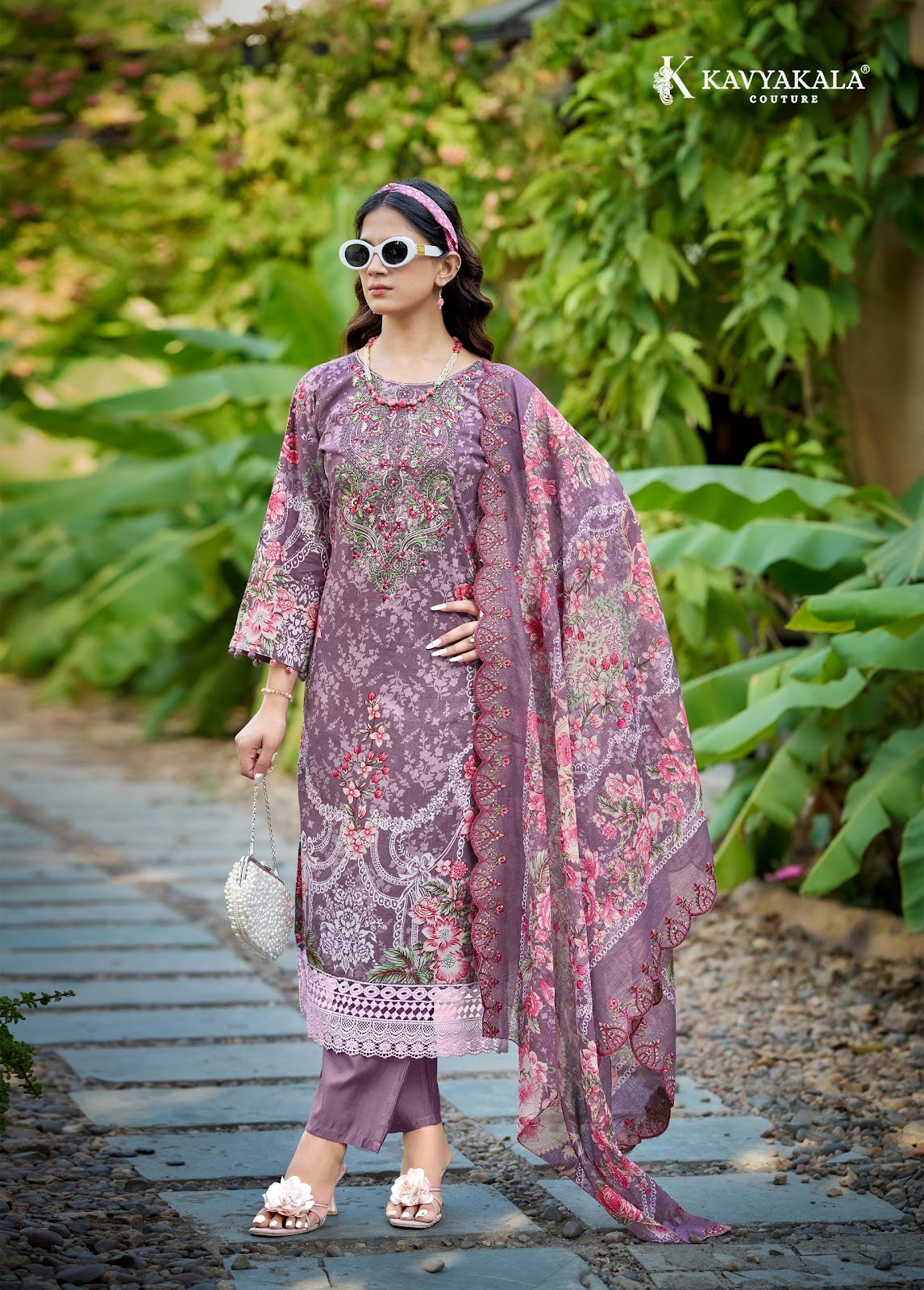 Anarkali Vol 25 Kavyakala Lawn Cotton Karachi Salwar Suits Supplier Ahmedabad