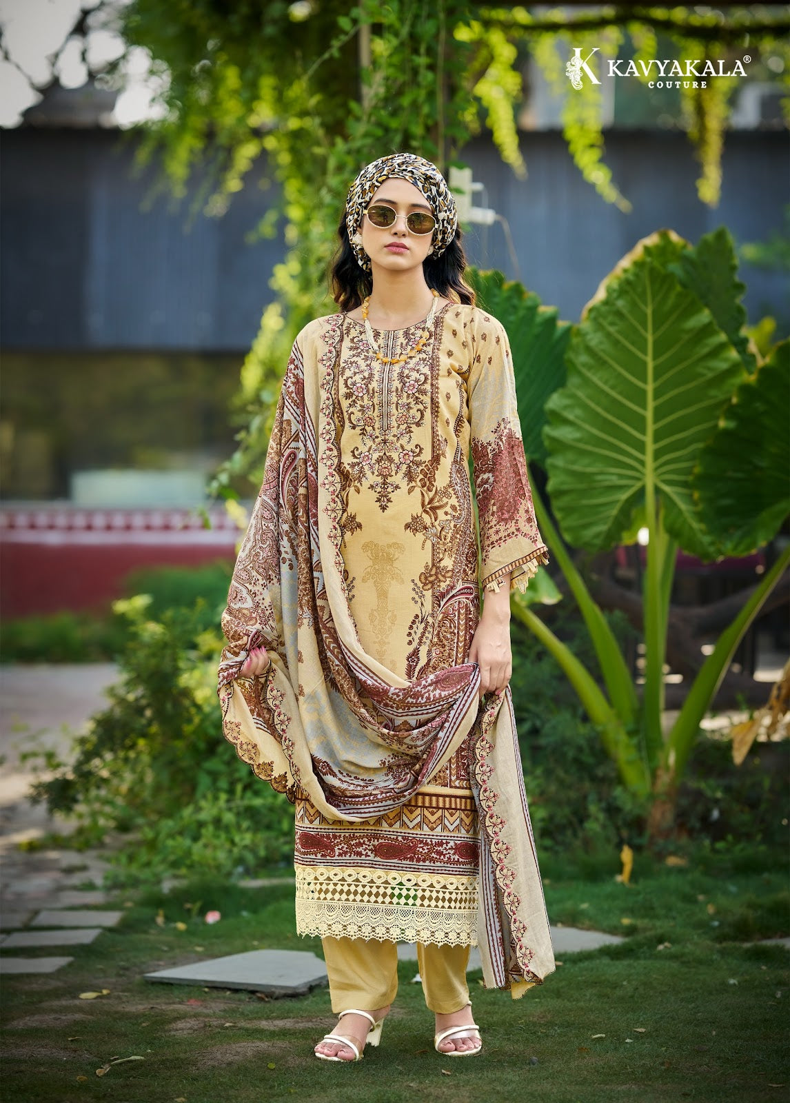 Anarkali Vol 25 Kavyakala Lawn Cotton Karachi Salwar Suits Supplier Ahmedabad