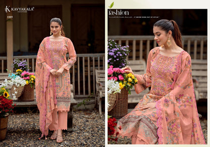 Anarkali Vol 26 Kavyakala Lawn Cotton Karachi Salwar Suits Wholesaler India