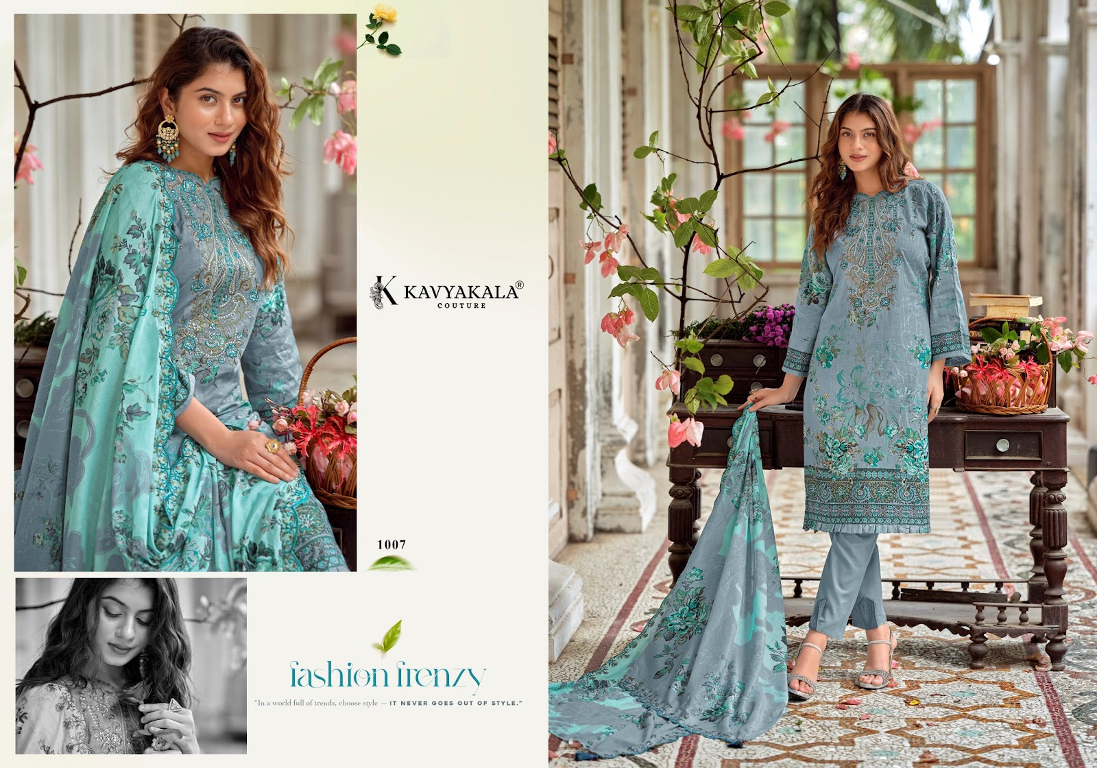 Anarkali Vol 26 Kavyakala Lawn Cotton Karachi Salwar Suits Wholesaler India