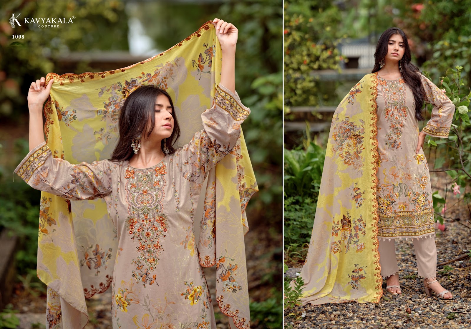 Anarkali Vol 26 Kavyakala Lawn Cotton Karachi Salwar Suits Wholesaler India