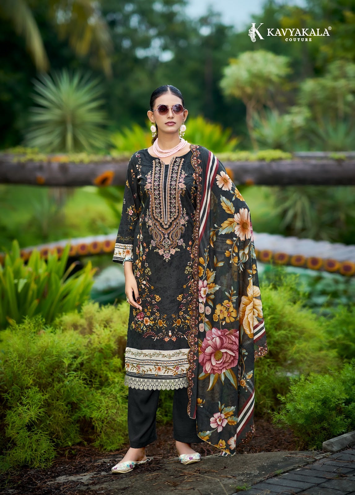 Anarkali Vol 28 Kavyakala Lawn Cotton Karachi Salwar Suits Supplier Ahmedabad