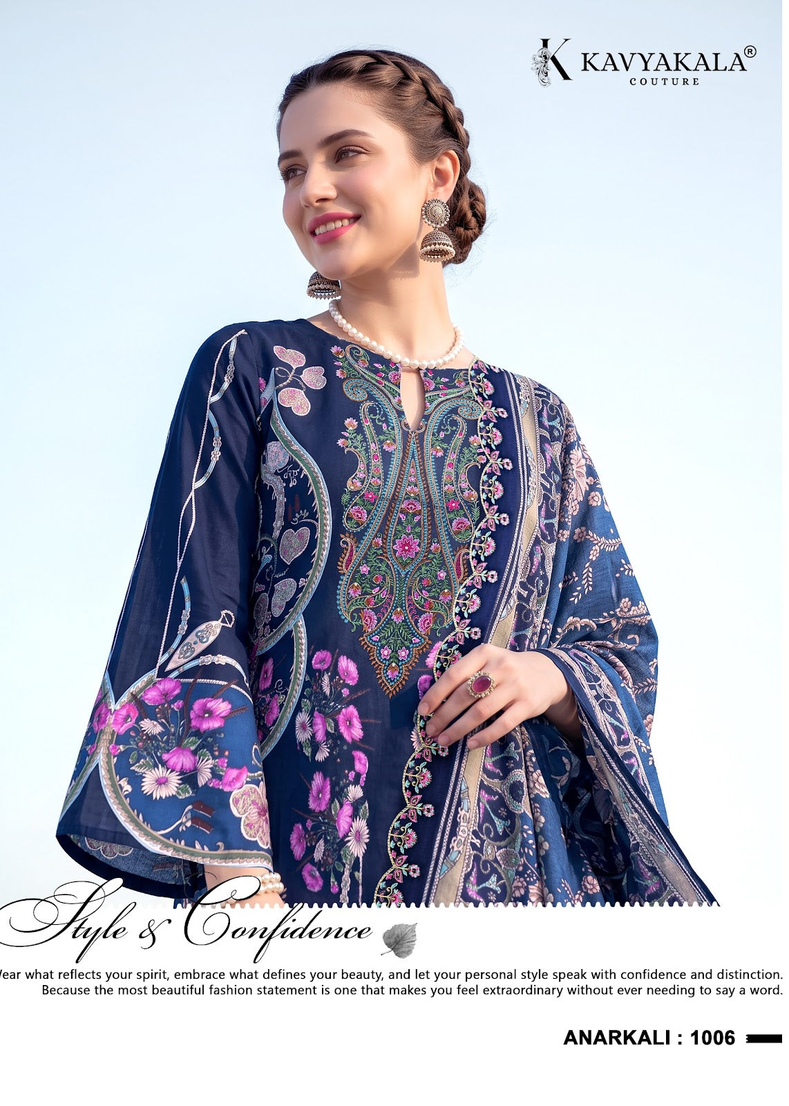 Anarkali Vol 29 Kavyakala Lawn Cotton Karachi Salwar Suits Exporter Ahmedabad
