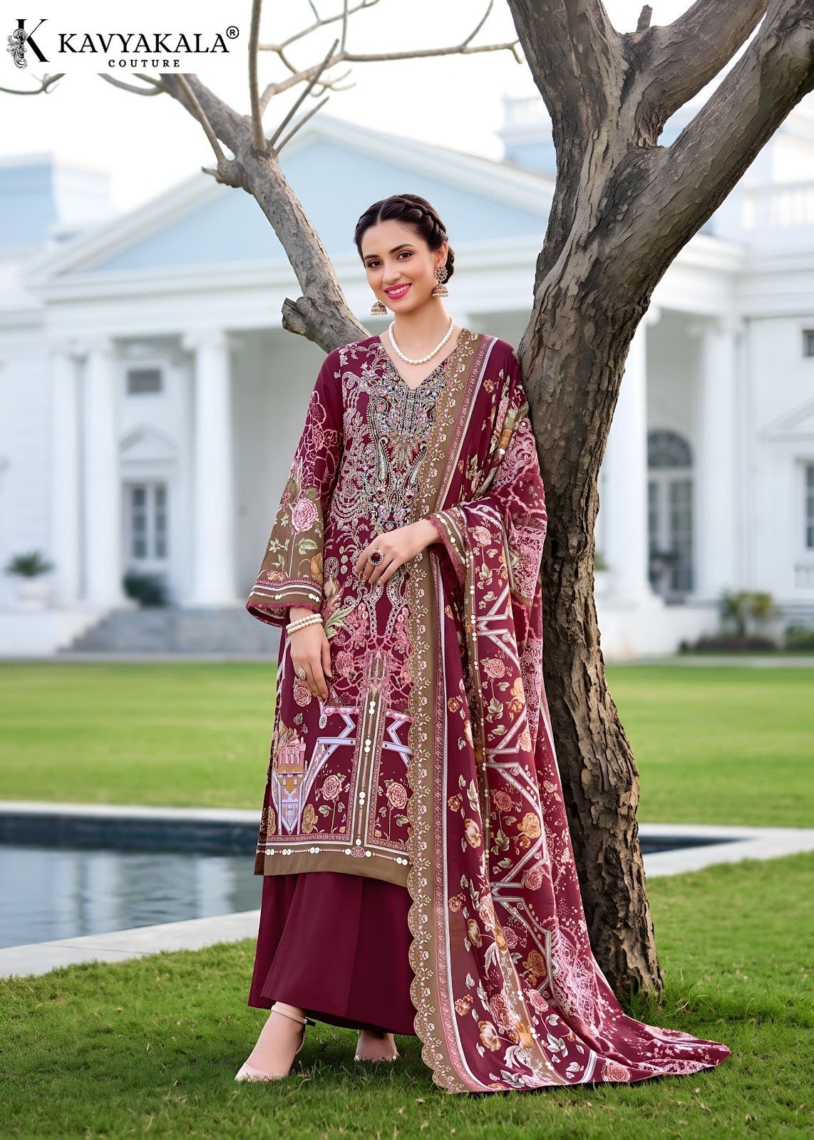 Anarkali Vol 29 Kavyakala Lawn Cotton Karachi Salwar Suits Exporter Ahmedabad