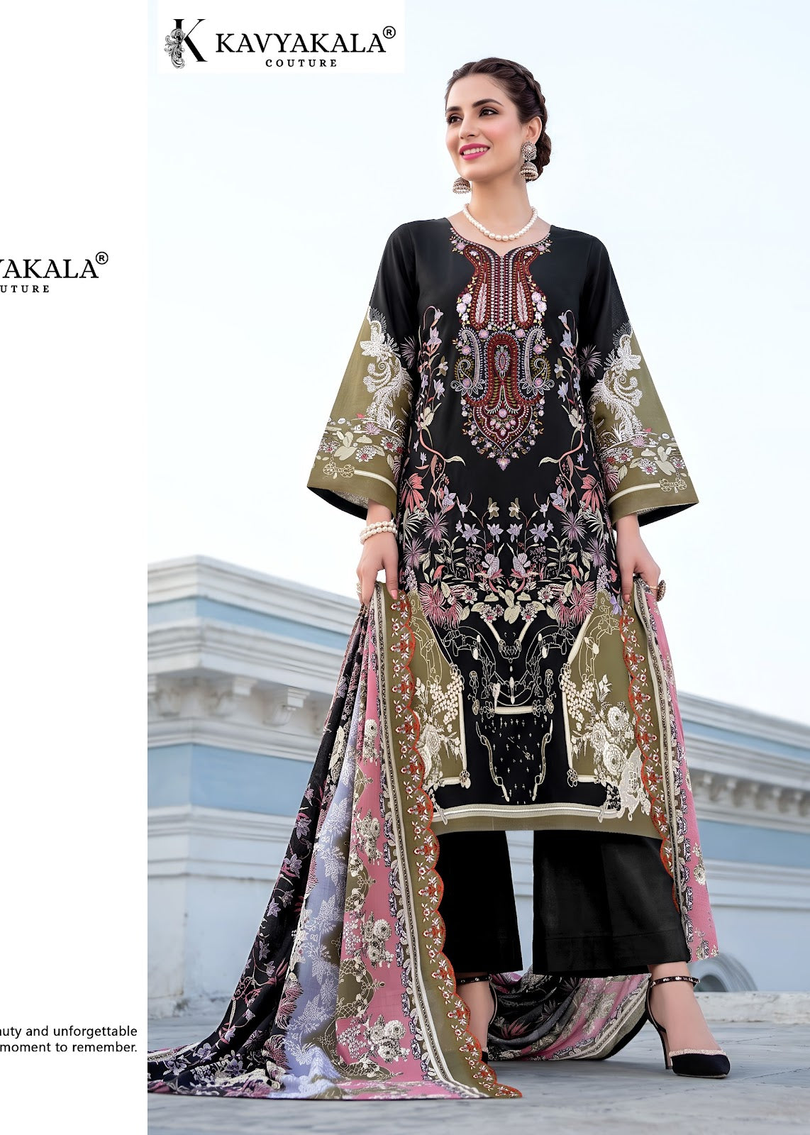 Anarkali Vol 29 Kavyakala Lawn Cotton Karachi Salwar Suits Exporter Ahmedabad