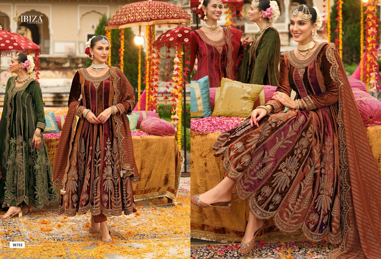 Anarkali Vol 2 Ibiza Velvet Suits Exporter