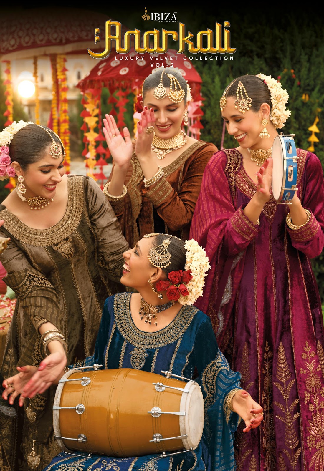Anarkali Vol 2 Ibiza Velvet Suits Exporter