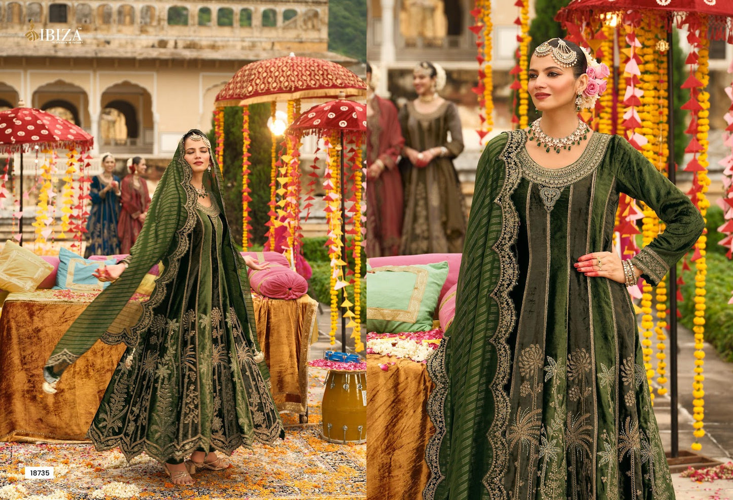 Anarkali Vol 2 Ibiza Velvet Suits Exporter