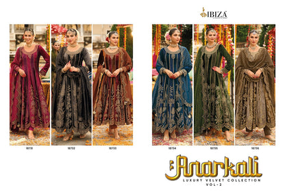 Anarkali Vol 2 Ibiza Velvet Suits Exporter