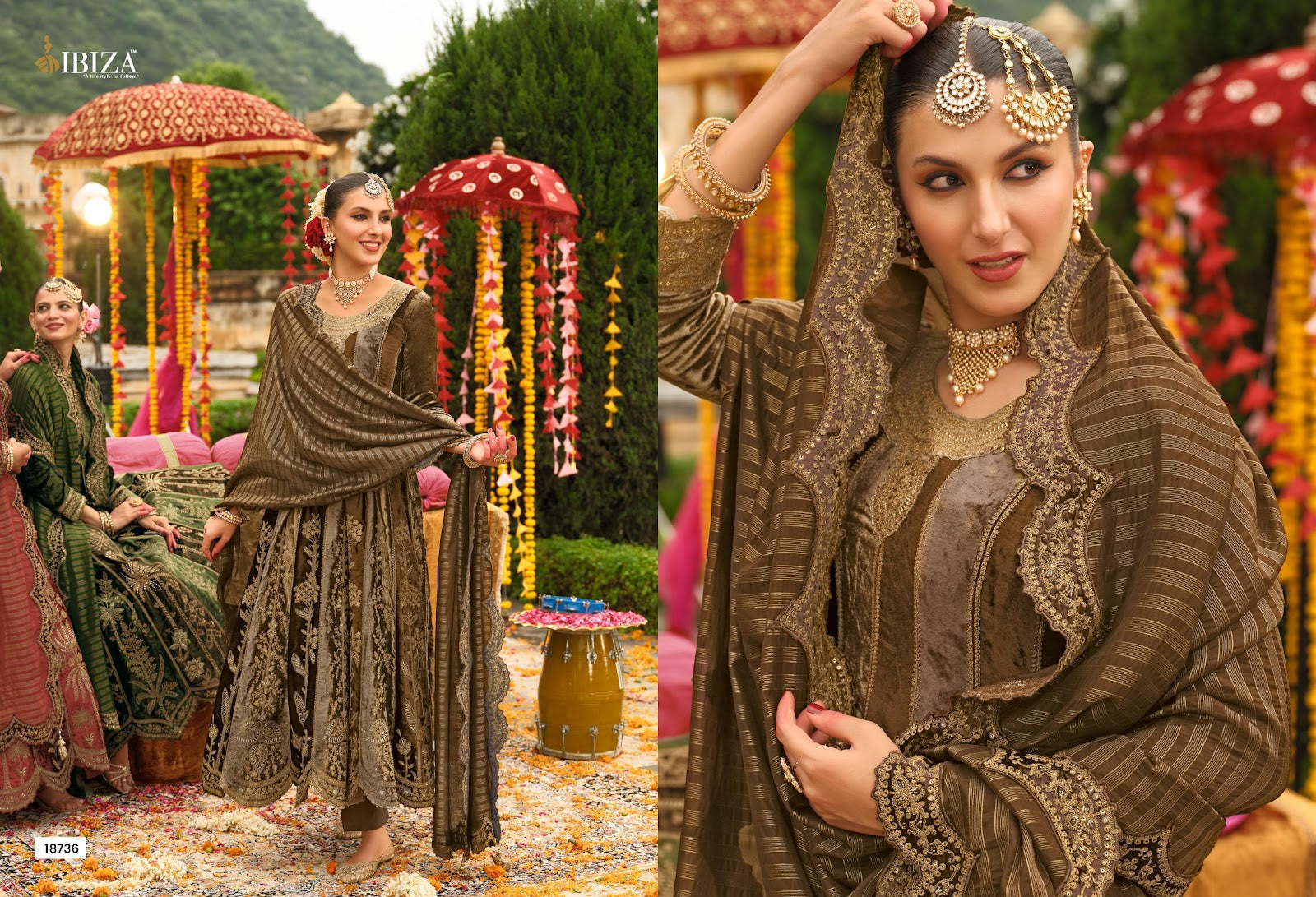 Anarkali Vol 2 Ibiza Velvet Suits Exporter