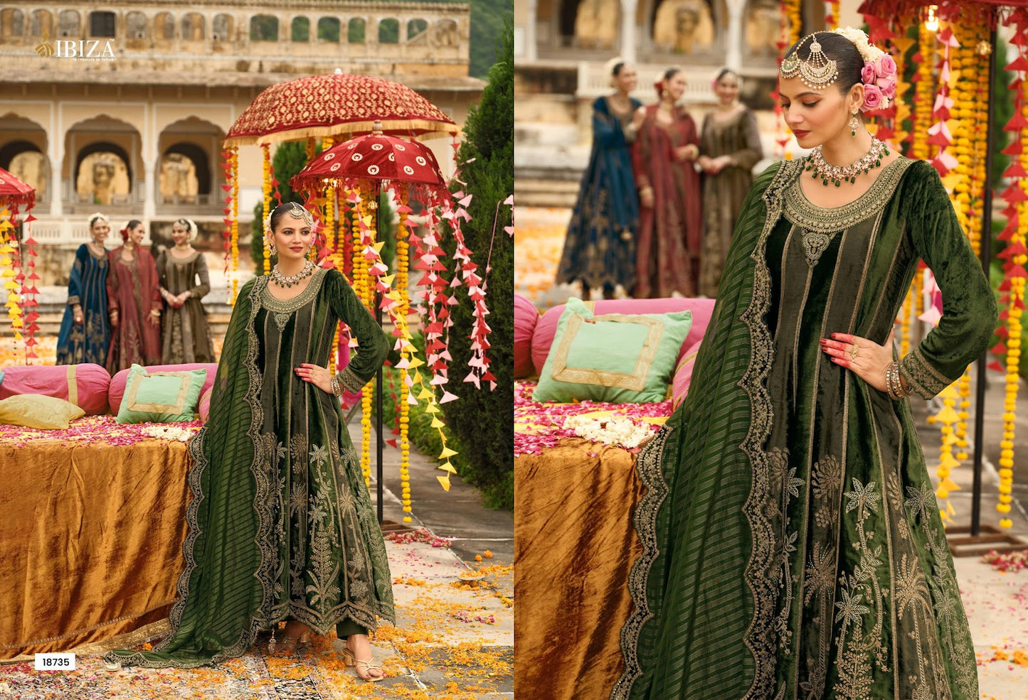 Anarkali Vol 2 Ibiza Velvet Suits Exporter