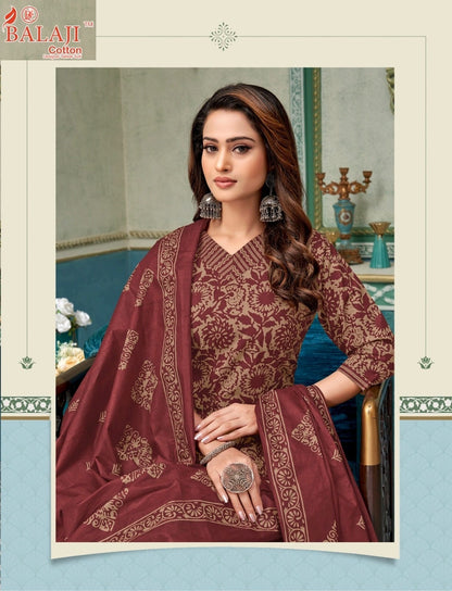 Anarkali Vol 3 Balaji Readymade Cotton Pant Suits Wholesale Price