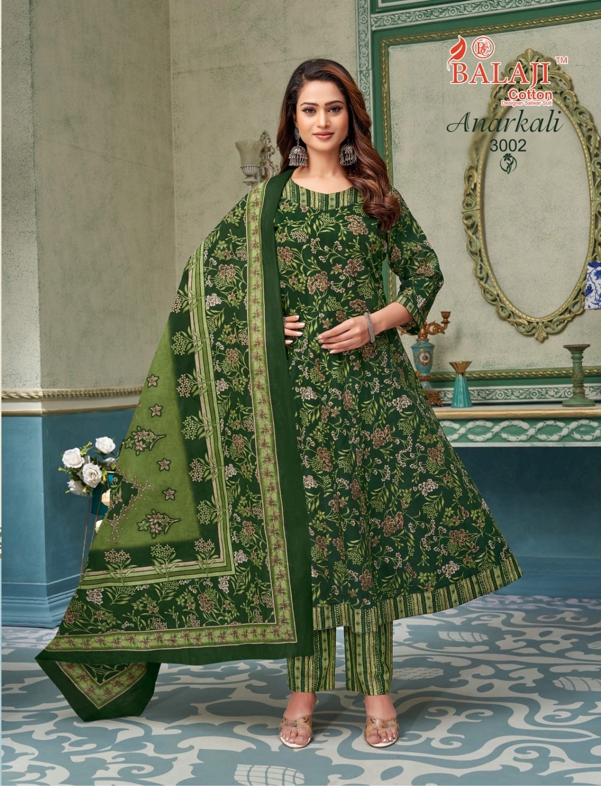 Anarkali Vol 3 Balaji Readymade Cotton Pant Suits Wholesale Price