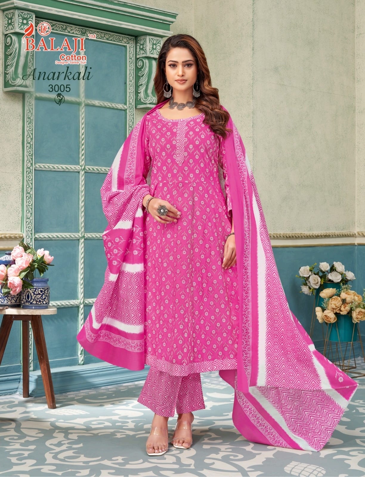 Anarkali Vol 3 Balaji Readymade Cotton Pant Suits Wholesale Price