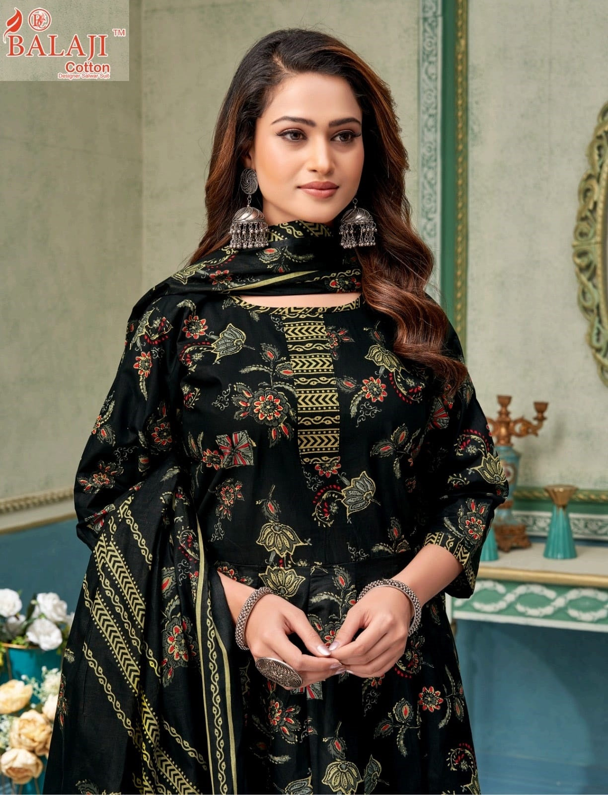 Anarkali Vol 3 Balaji Readymade Cotton Pant Suits Wholesale Price