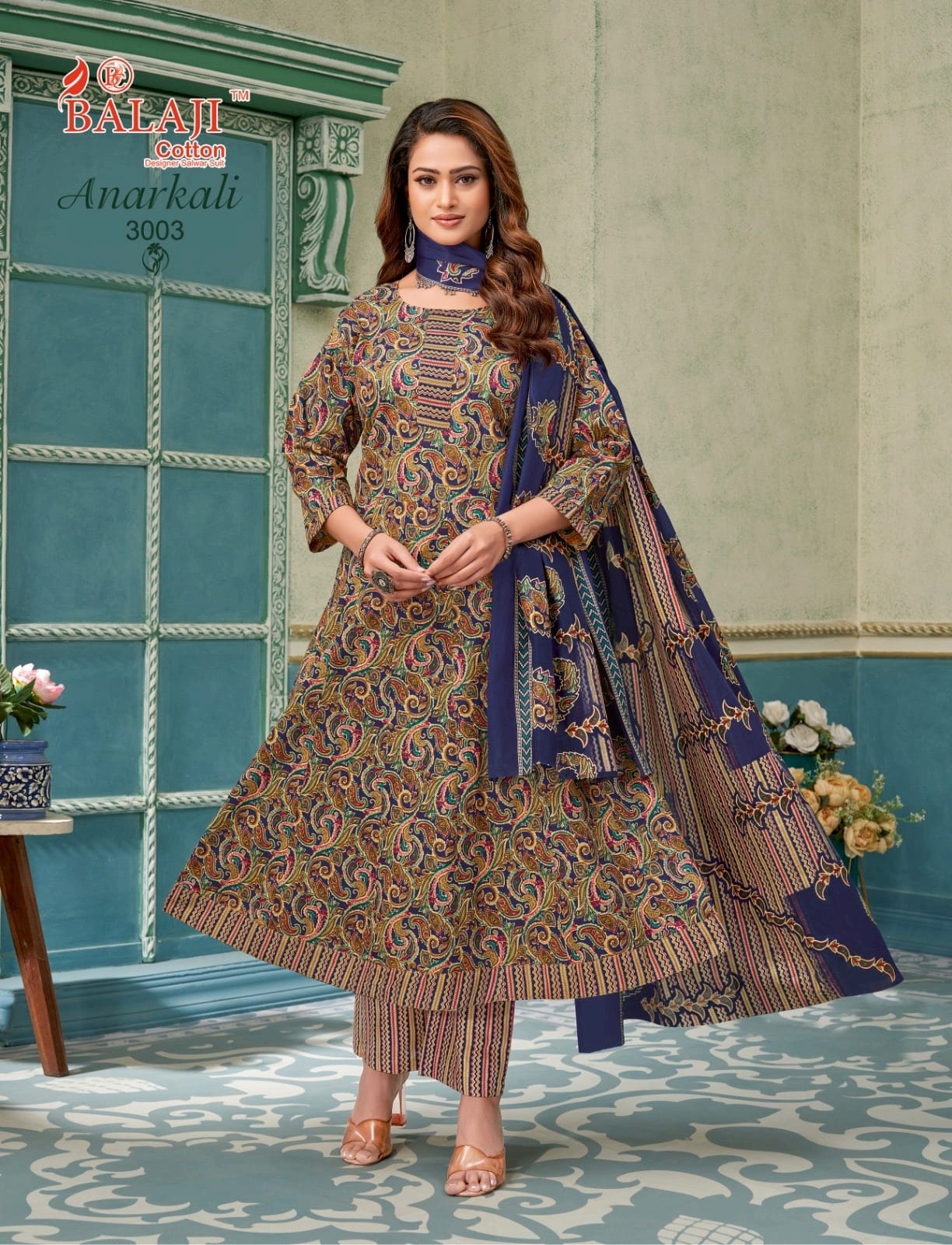 Anarkali Vol 3 Balaji Readymade Cotton Pant Suits Wholesale Price