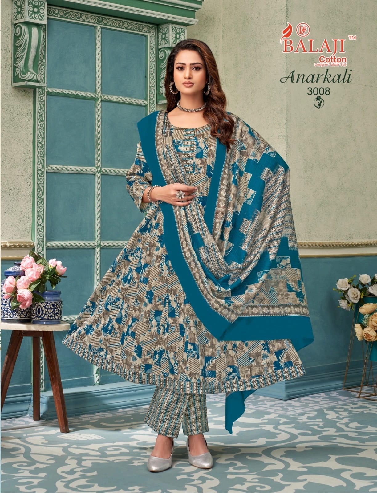 Anarkali Vol 3 Balaji Readymade Cotton Pant Suits Wholesale Price