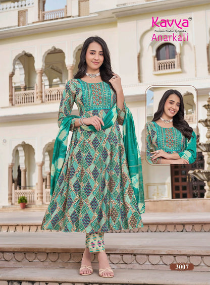 Anarkali Vol 3 Kavya Rayon Readymade Pant Style Suits Manufacturer Ahmedabad