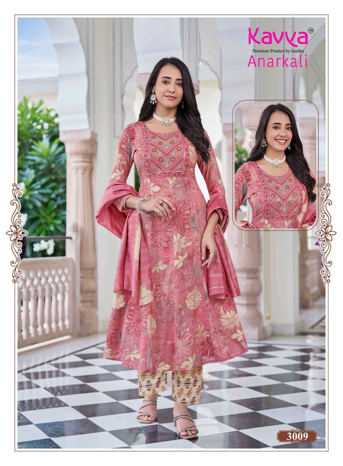 Anarkali Vol 3 Kavya Rayon Readymade Pant Style Suits Manufacturer Ahmedabad