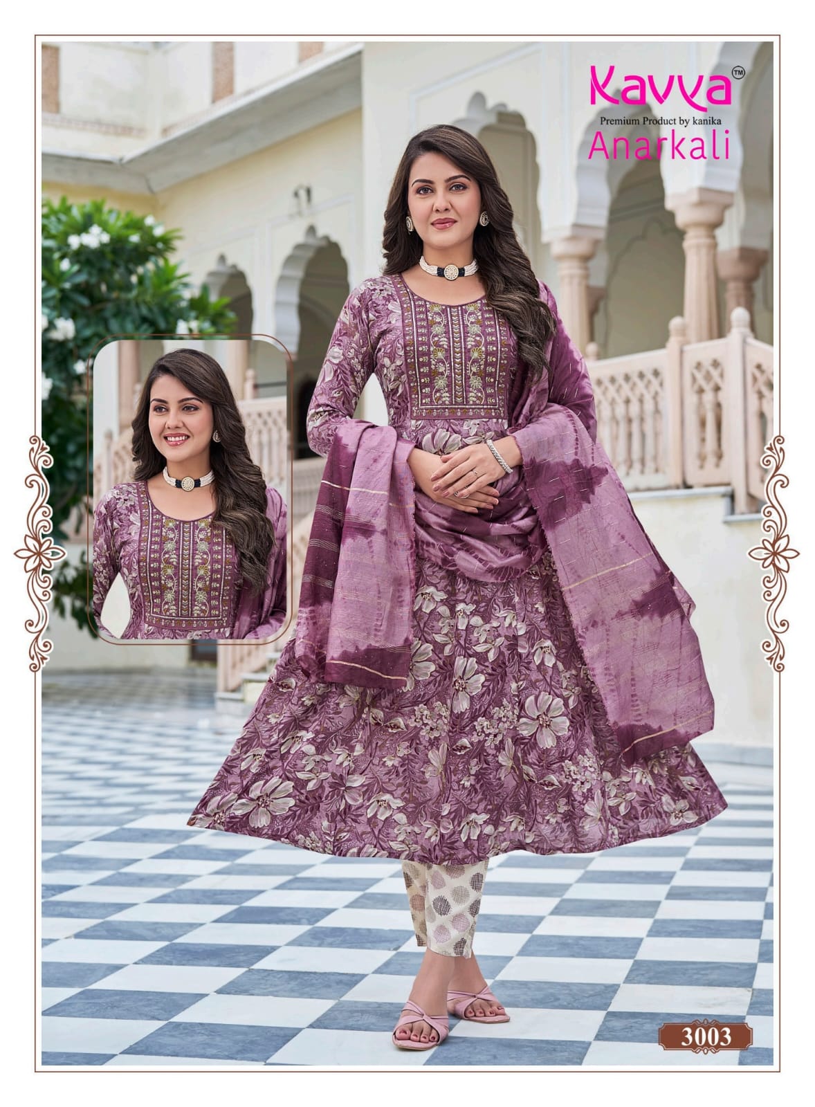 Anarkali Vol 3 Kavya Rayon Readymade Pant Style Suits Manufacturer Ahmedabad