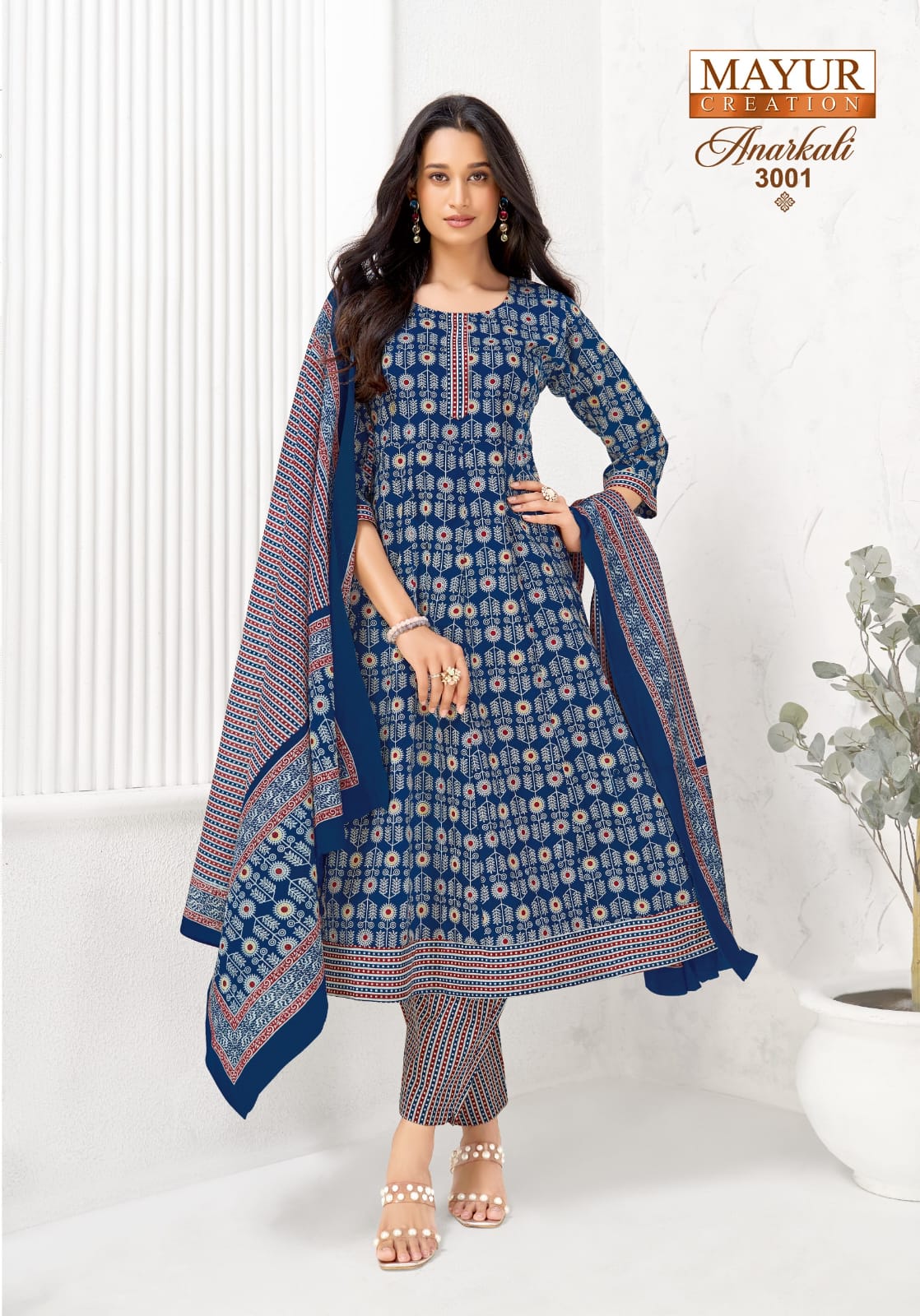 Anarkali Vol 3 Mayur Creation Readymade Cotton Pant Suits Wholesale Rate