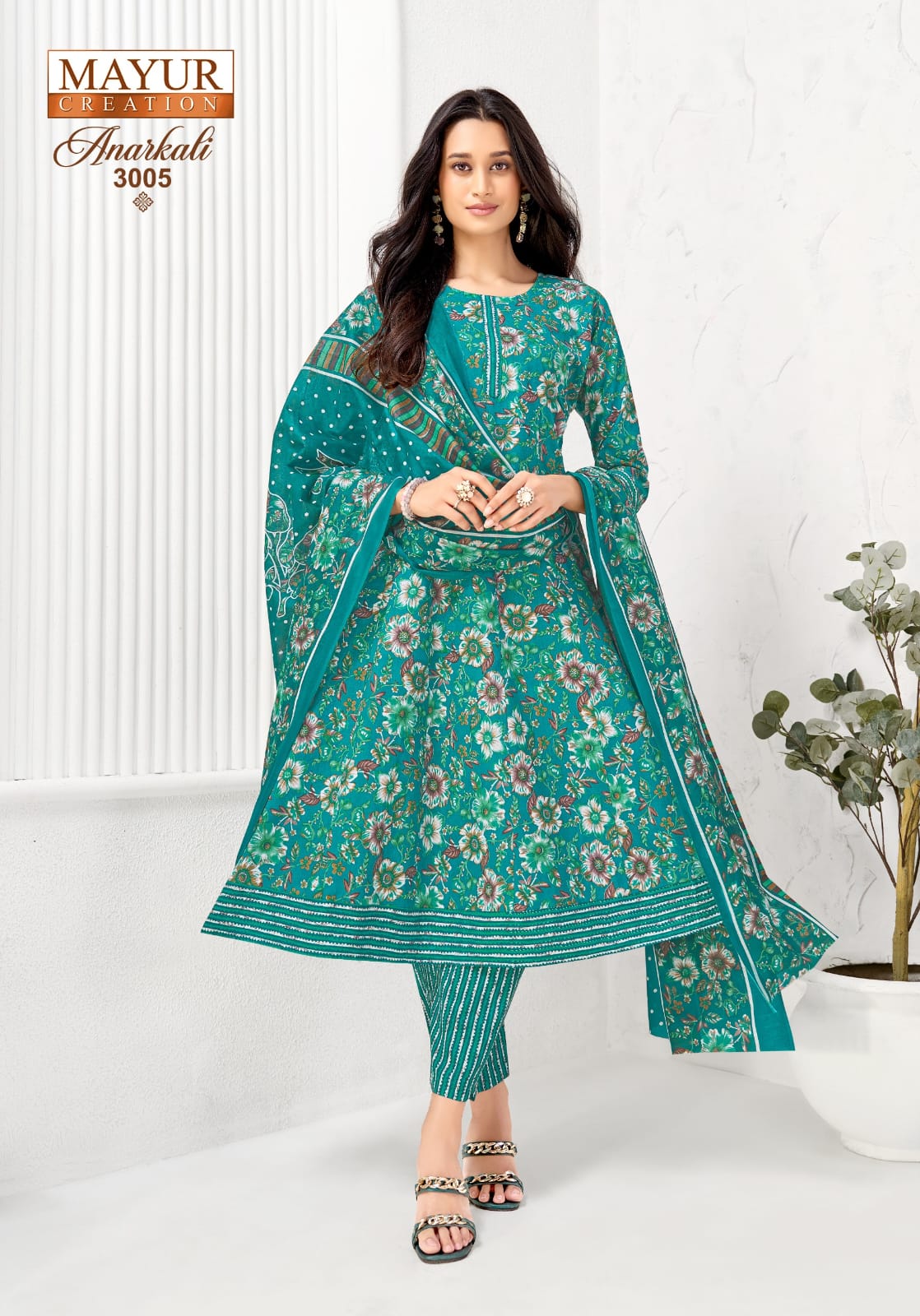 Anarkali Vol 3 Mayur Creation Readymade Cotton Pant Suits Wholesale Rate