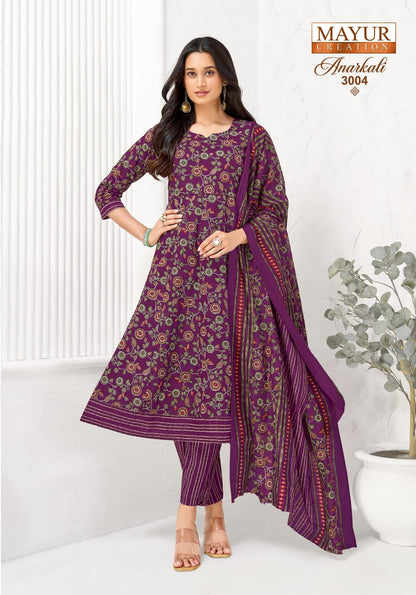 Anarkali Vol 3 Mayur Creation Readymade Cotton Pant Suits Wholesale Rate