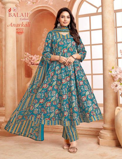 Anarkali Vol 4 Balaji Readymade Cotton Pant Suits Exporter Gujarat