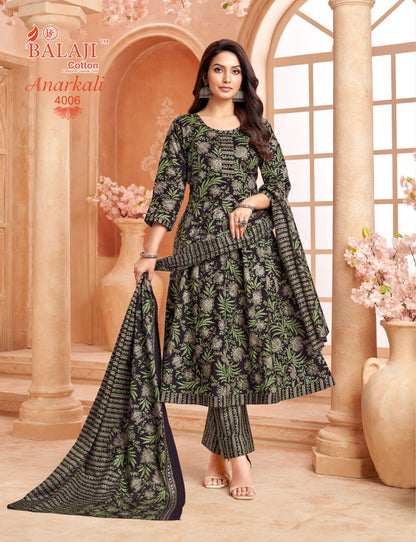 Anarkali Vol 4 Balaji Readymade Cotton Pant Suits Exporter Gujarat