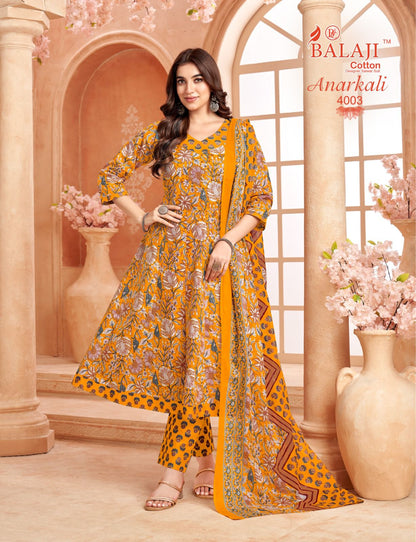 Anarkali Vol 4 Balaji Readymade Cotton Pant Suits Exporter Gujarat