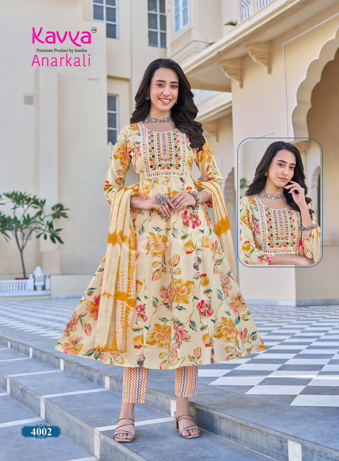 Anarkali Vol 4 Kavya Rayon Foil Readymade Pant Style Suits Manufacturer Ahmedabad