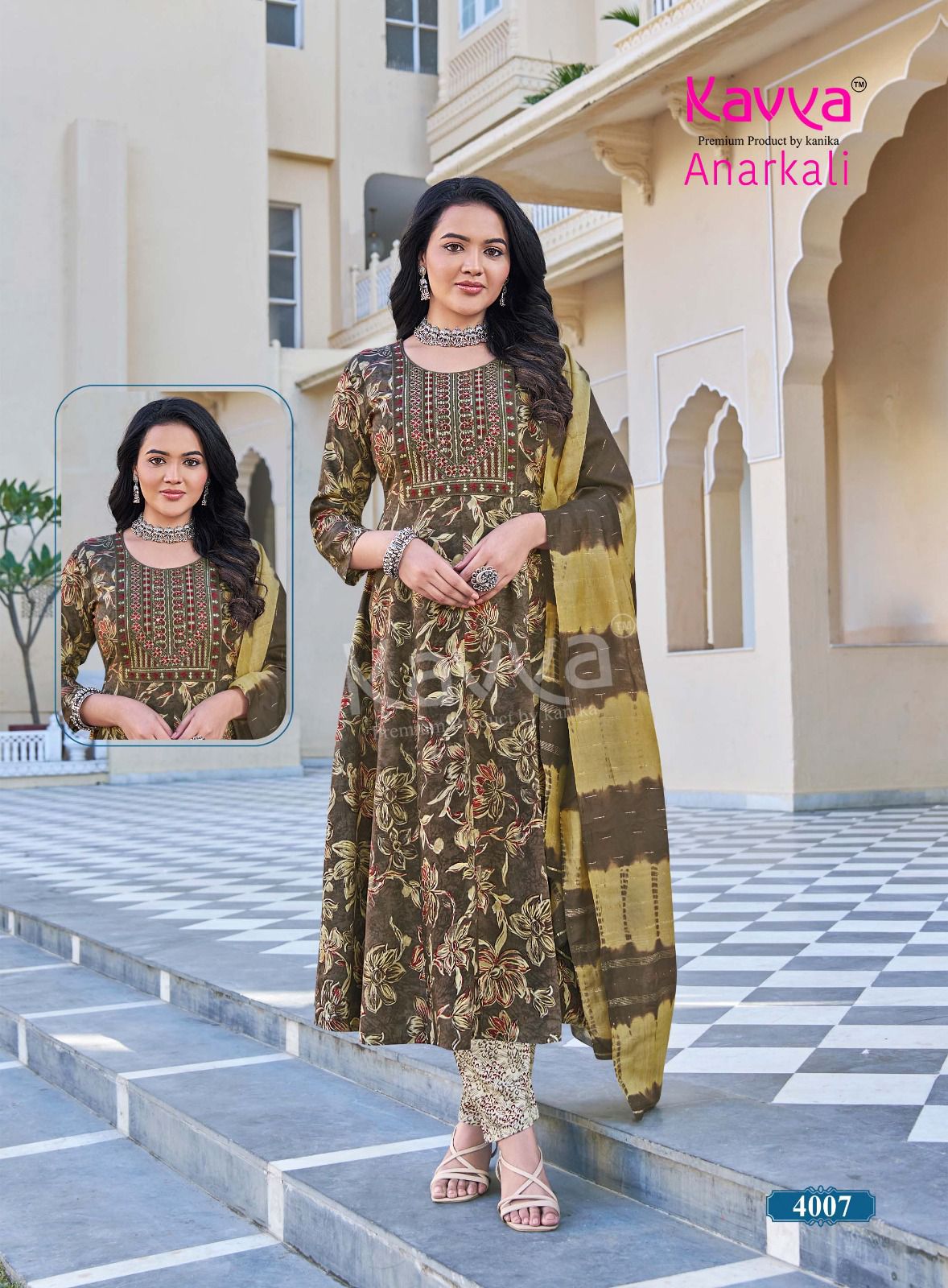 Anarkali Vol 4 Kavya Rayon Foil Readymade Pant Style Suits Manufacturer Ahmedabad