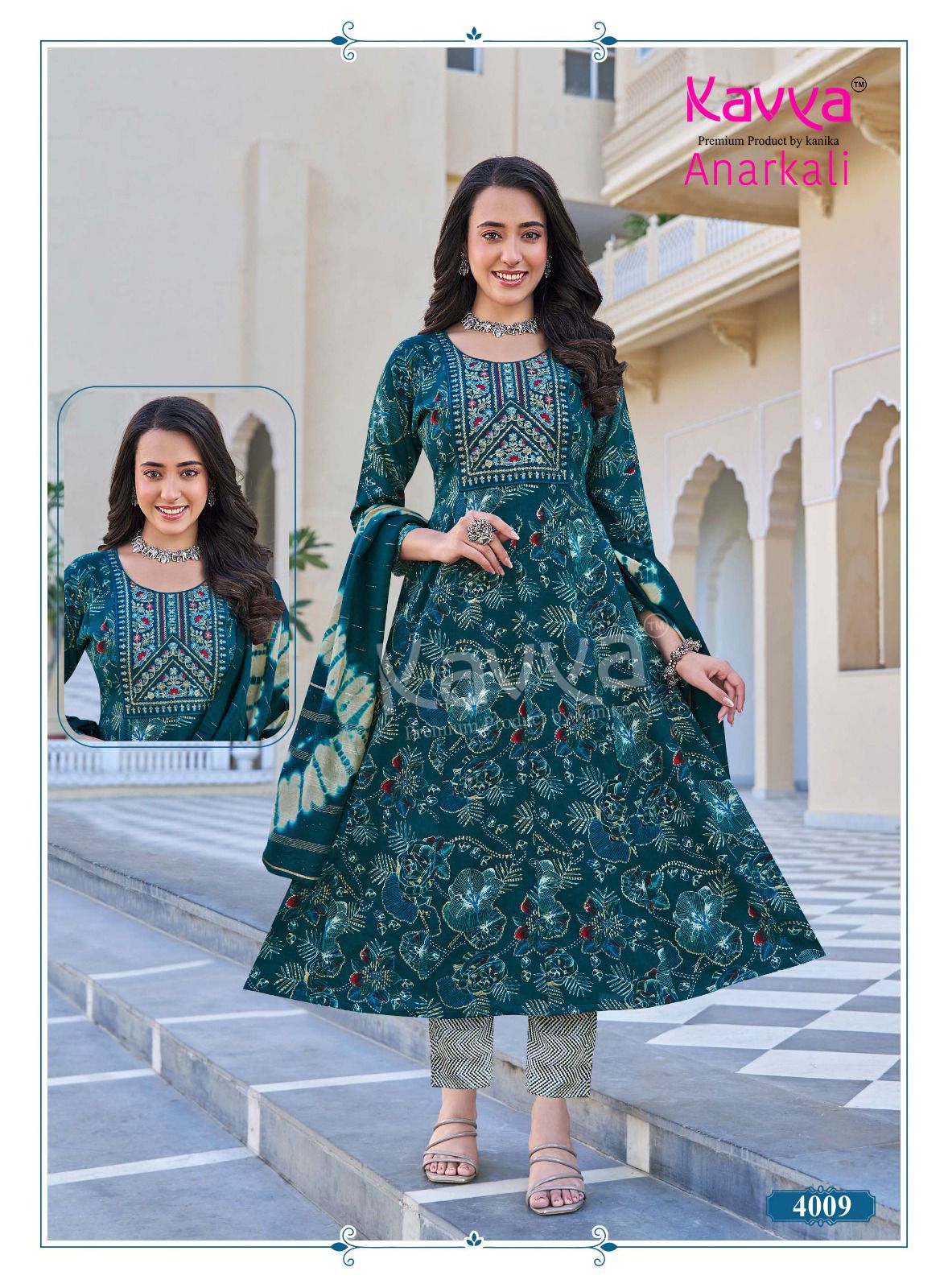 Anarkali Vol 4 Kavya Rayon Foil Readymade Pant Style Suits Manufacturer Ahmedabad