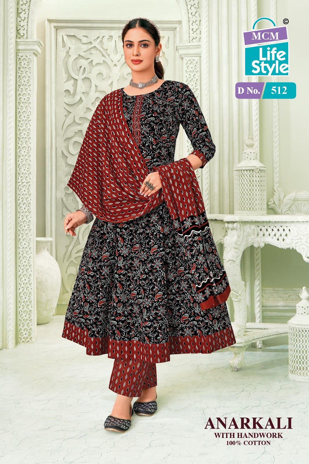 Anarkali Vol 5 Mcm Lifestyle Readymade Cotton Pant Suits Wholesaler Gujarat