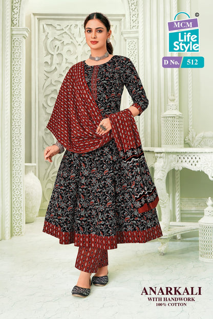 Anarkali Vol 5 Mcm Lifestyle Readymade Cotton Pant Suits Wholesaler Gujarat