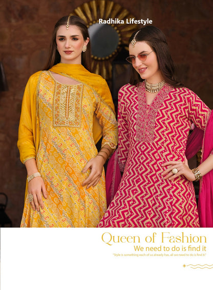 Anarkali Vol 5 Radhika Lifestyle Reyon Readymade Pant Style Suits Supplier