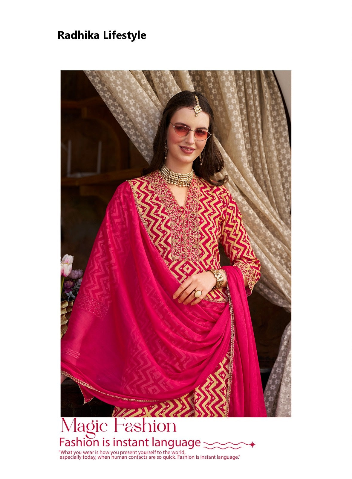 Anarkali Vol 5 Radhika Lifestyle Reyon Readymade Pant Style Suits Supplier