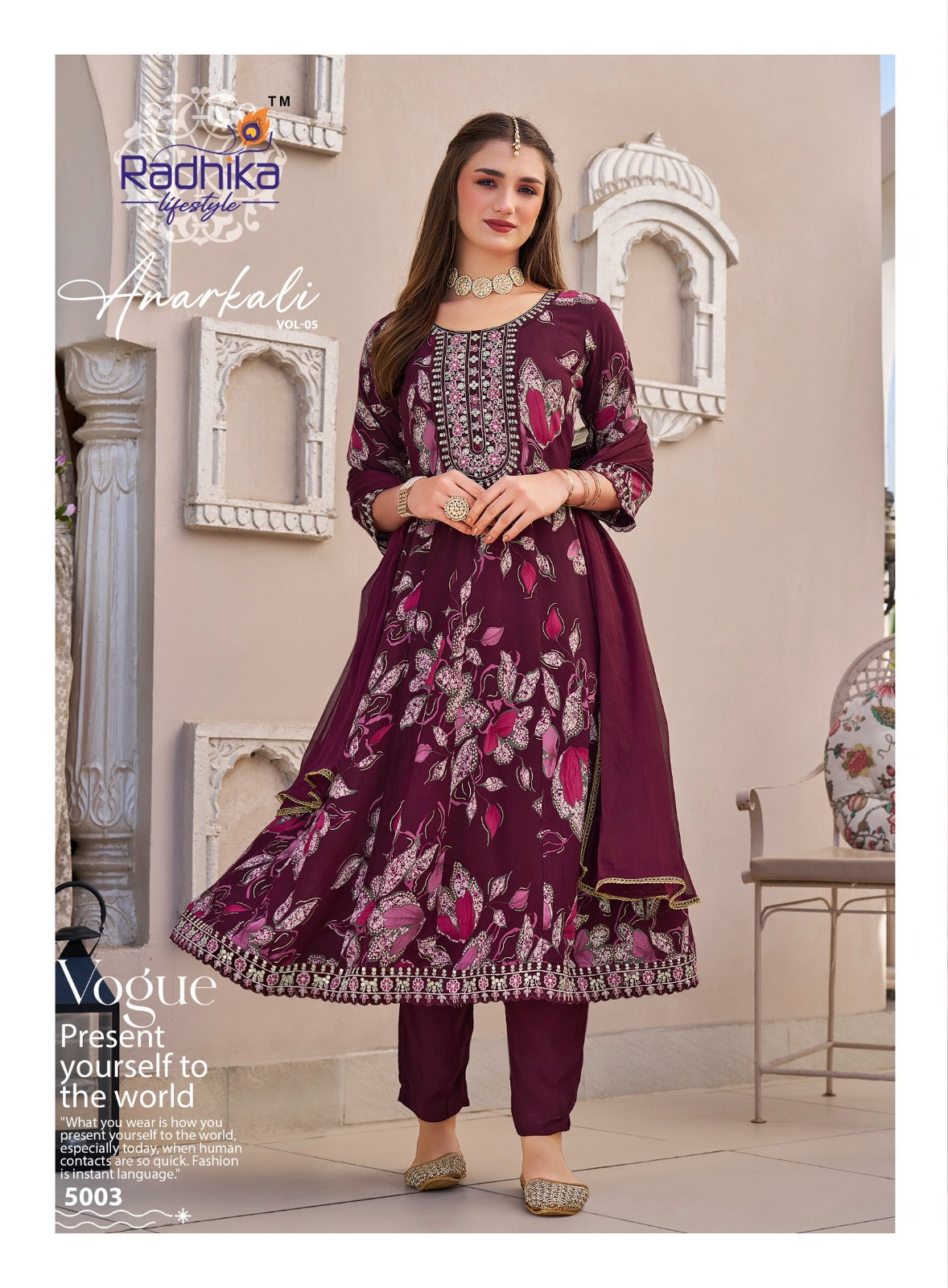 Anarkali Vol 5 Radhika Lifestyle Reyon Readymade Pant Style Suits Supplier