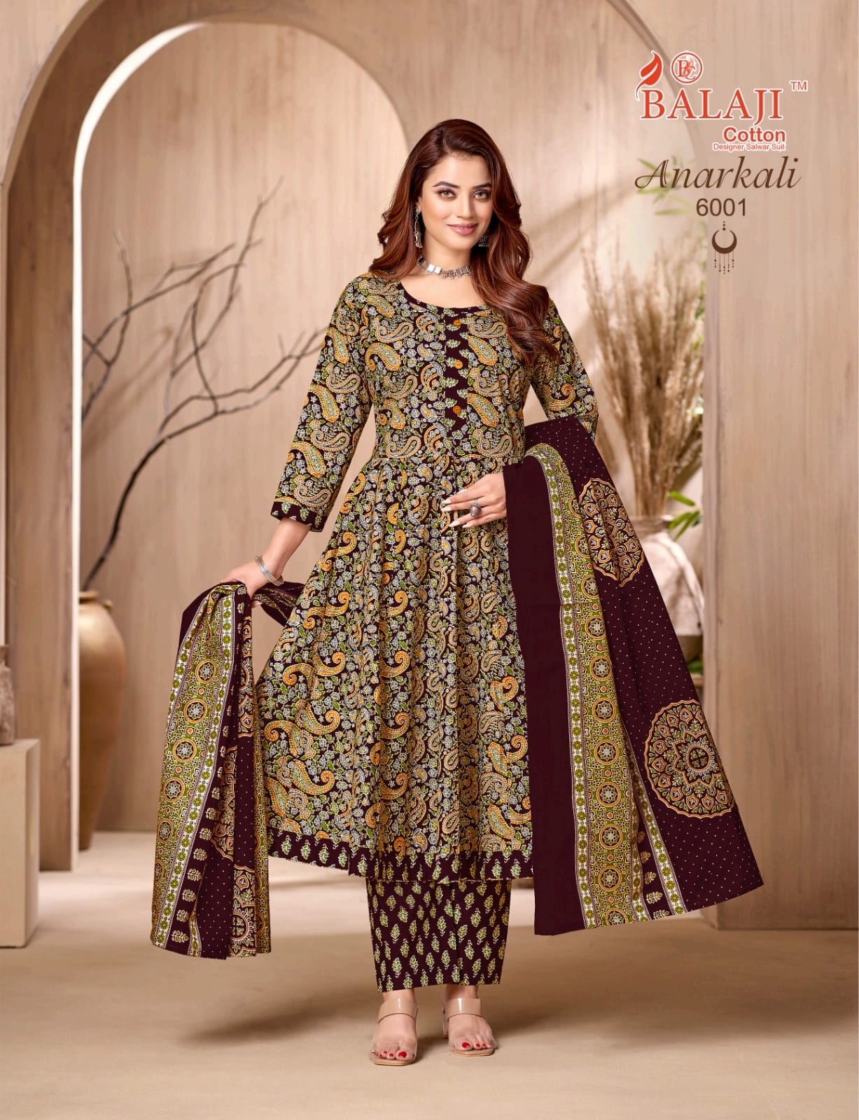 Anarkali Vol 6 Balaji Readymade Cotton Pant Suits Exporter India