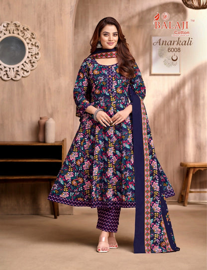 Anarkali Vol 6 Balaji Readymade Cotton Pant Suits Exporter India