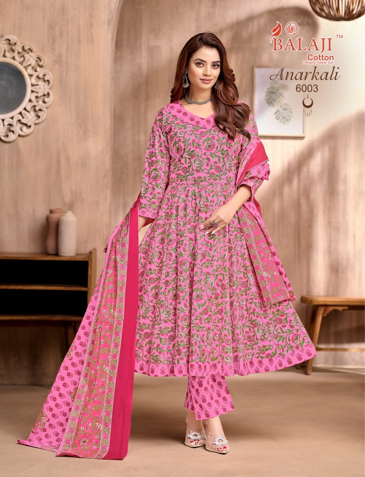 Anarkali Vol 6 Balaji Readymade Cotton Pant Suits Exporter India