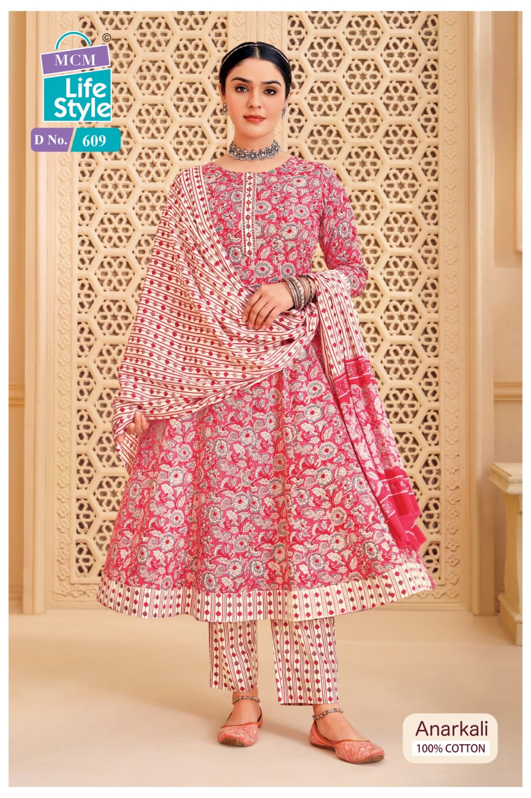 Anarkali Vol 6 Mcm Lifestyle Readymade Cotton Pant Suits Exporter India