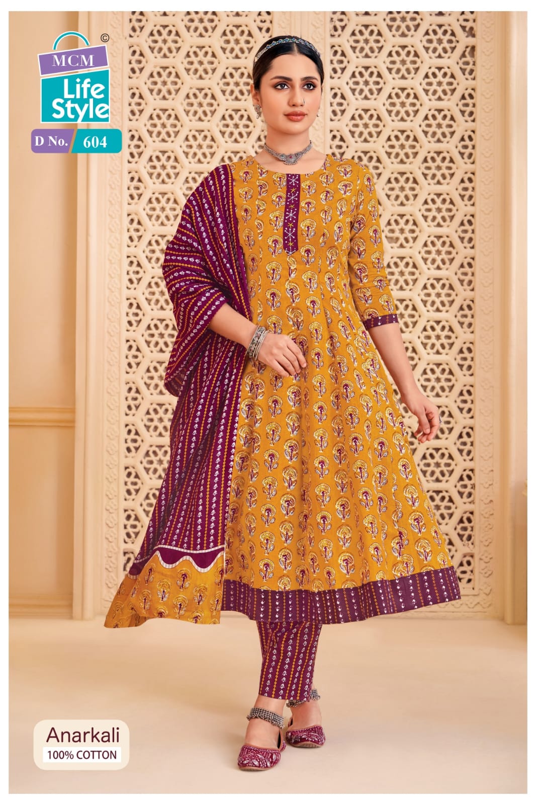 Anarkali Vol 6 Mcm Lifestyle Readymade Cotton Pant Suits Exporter India