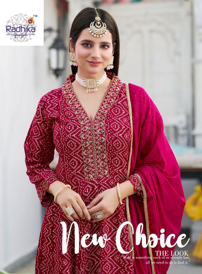 Anarkali Vol 6 Radhika Lifestyle Reyon Readymade Pant Style Suits Supplier