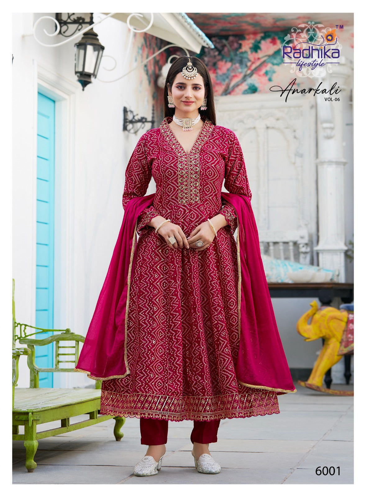 Anarkali Vol 6 Radhika Lifestyle Reyon Readymade Pant Style Suits Supplier
