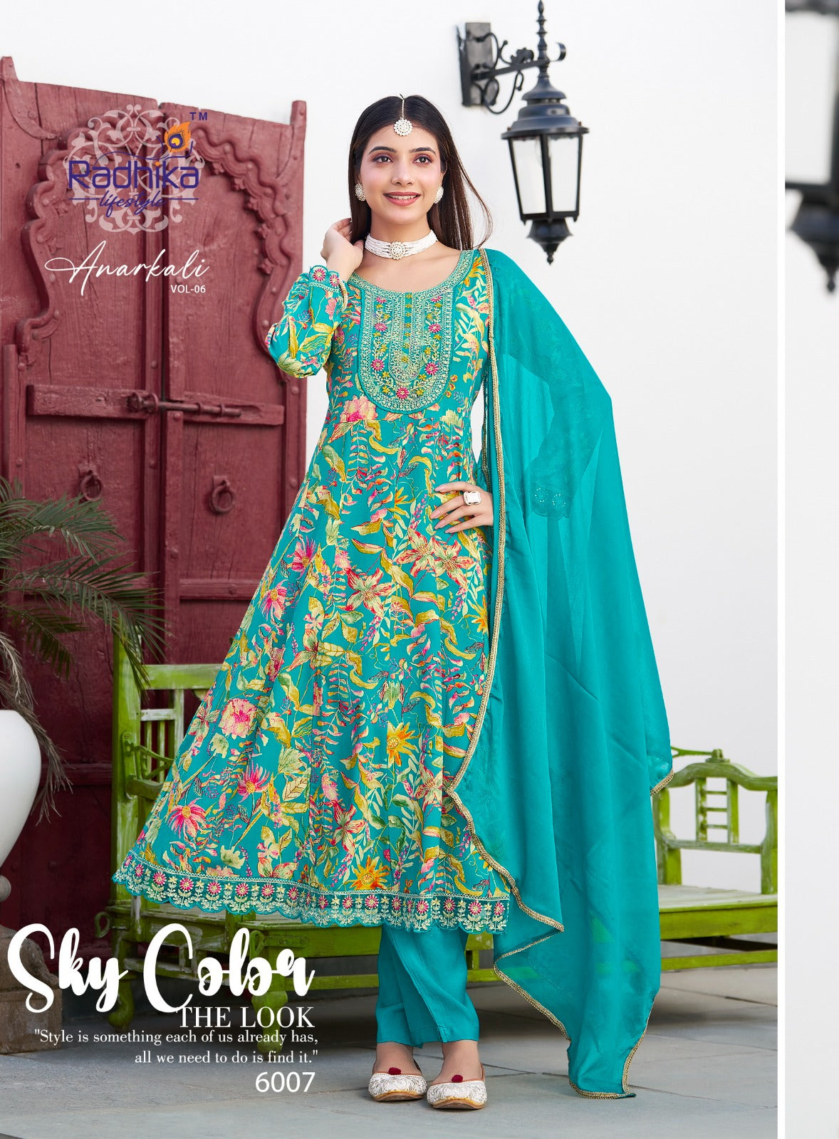 Anarkali Vol 6 Radhika Lifestyle Reyon Readymade Pant Style Suits Supplier