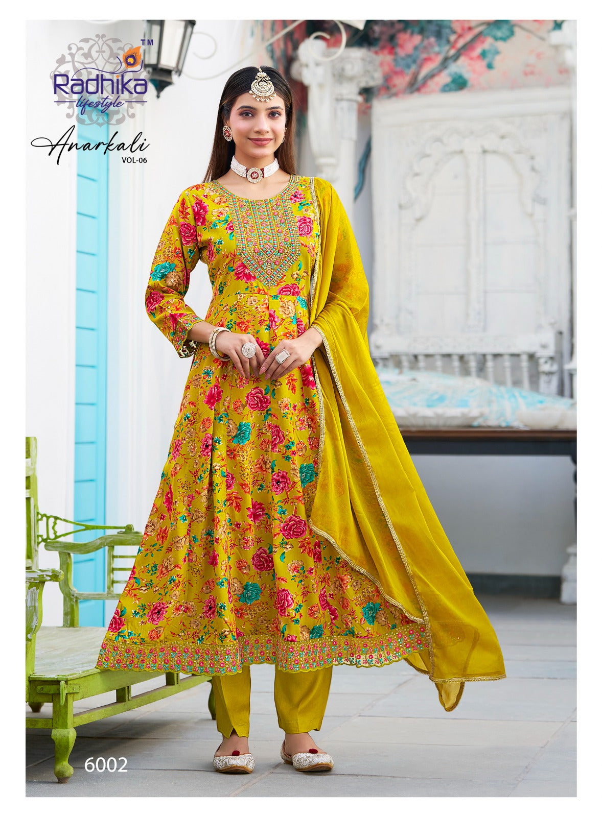 Anarkali Vol 6 Radhika Lifestyle Reyon Readymade Pant Style Suits Supplier