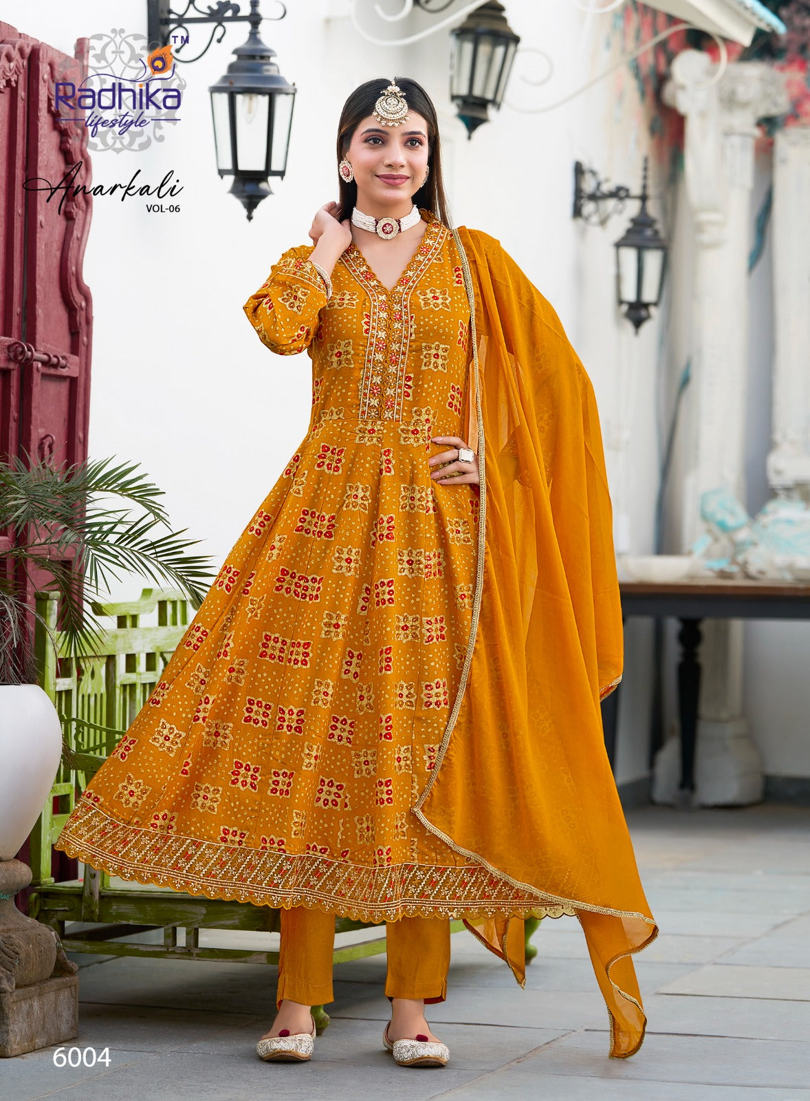 Anarkali Vol 6 Radhika Lifestyle Reyon Readymade Pant Style Suits Supplier