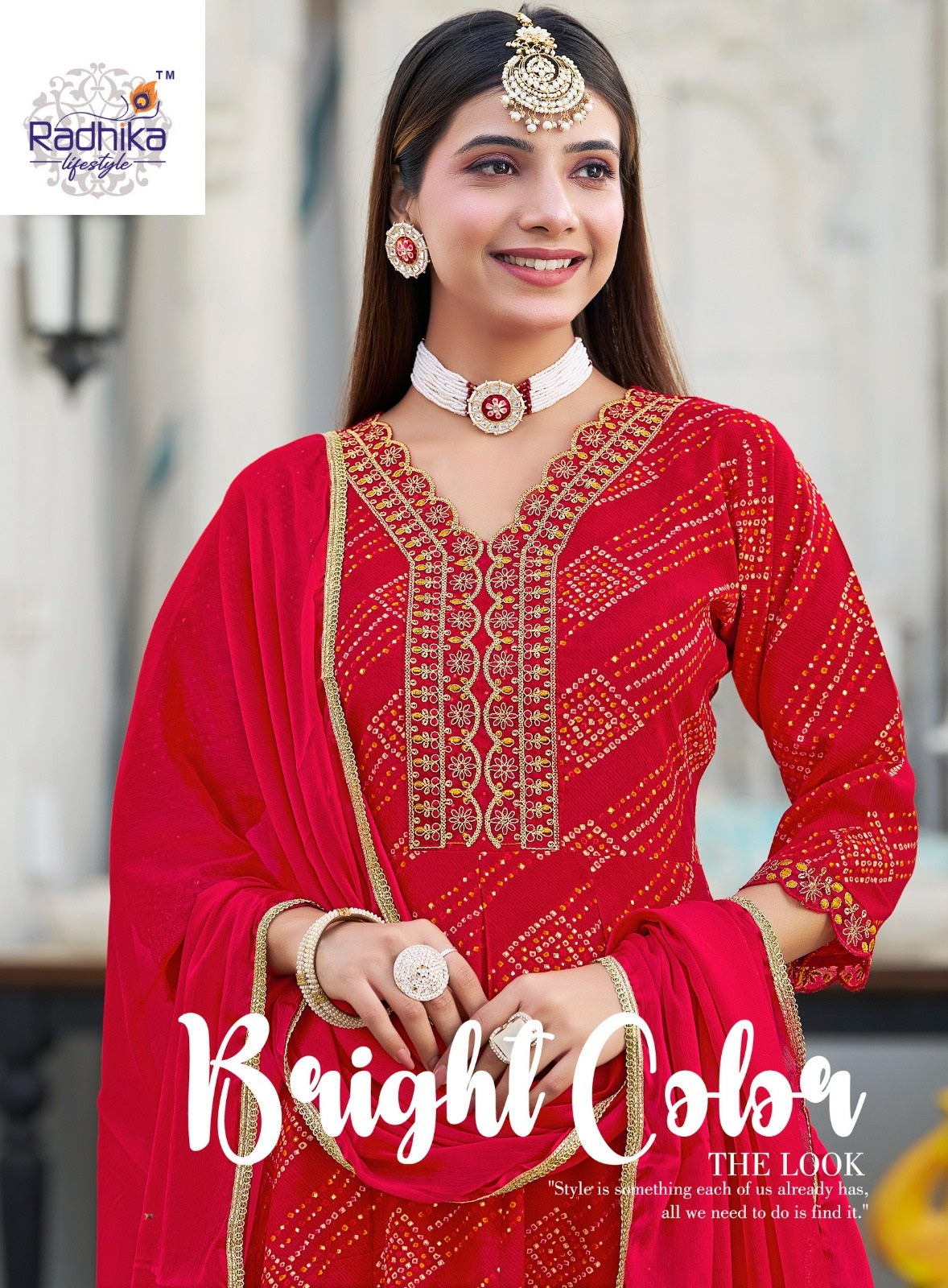 Anarkali Vol 6 Radhika Lifestyle Reyon Readymade Pant Style Suits Supplier