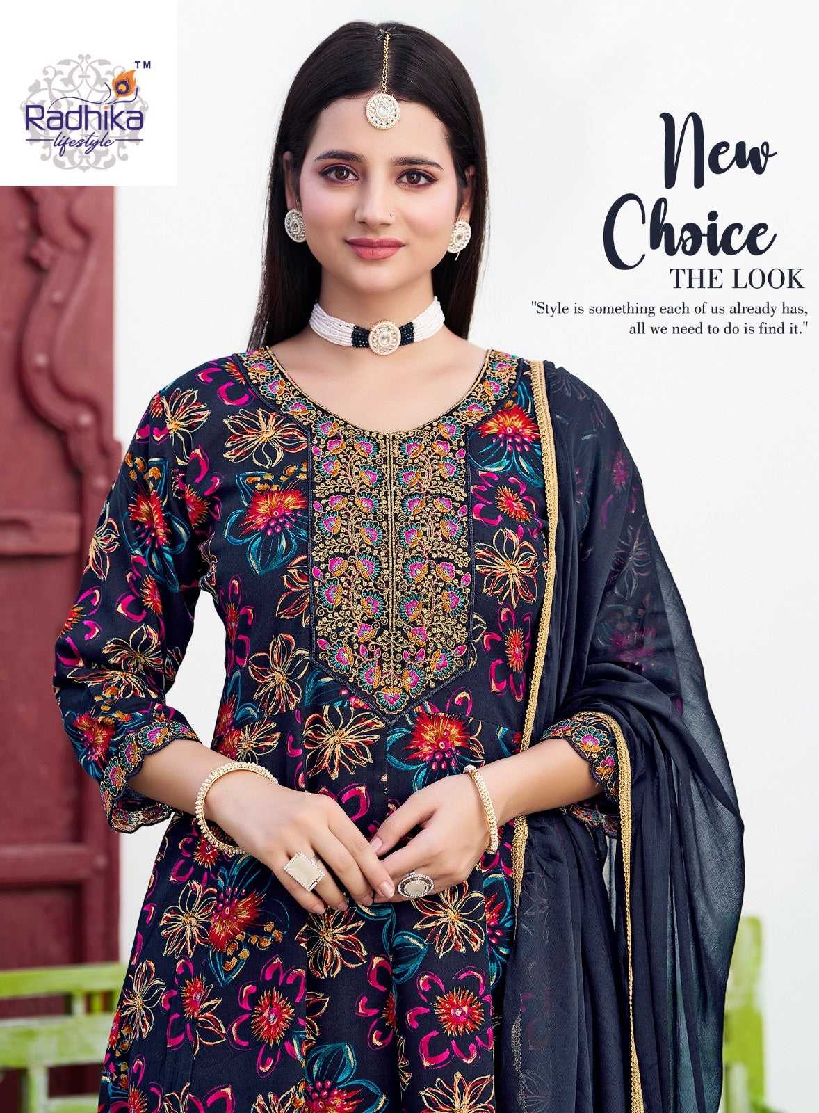 Anarkali Vol 6 Radhika Lifestyle Reyon Readymade Pant Style Suits Supplier